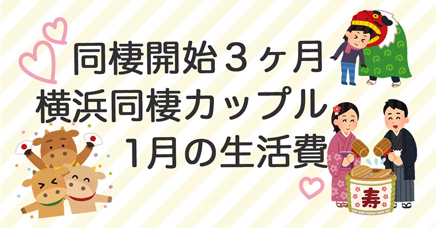 同棲カップル家計簿 横浜2人暮らしの生活費 21年1月編 丸太郎の小部屋